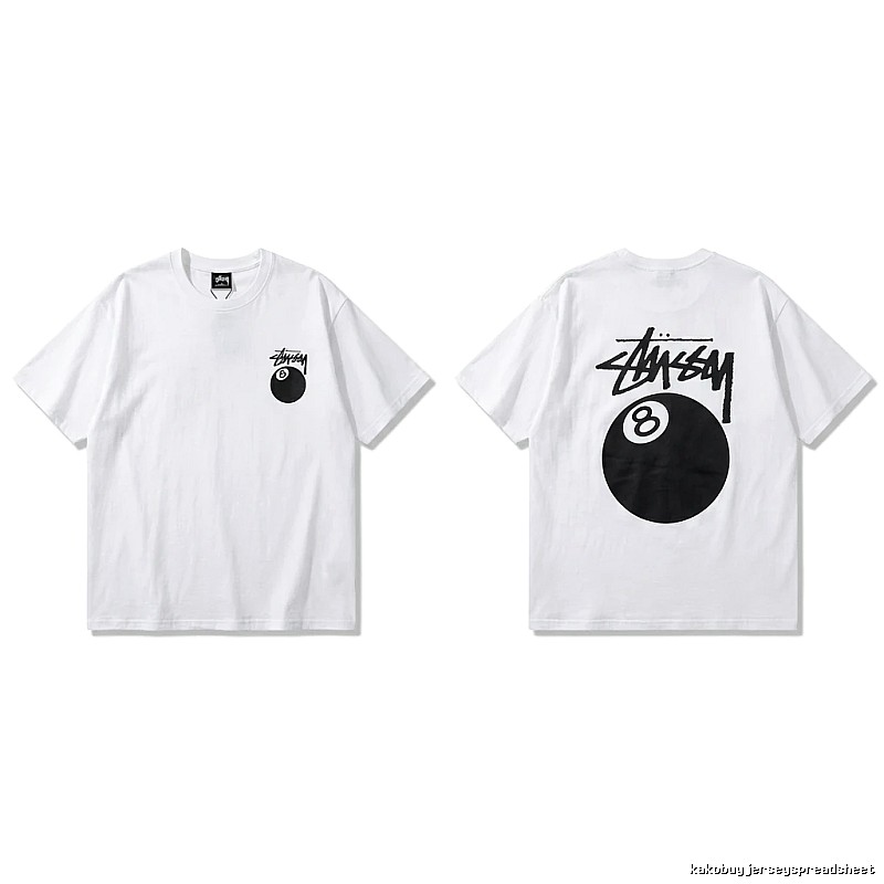 Stussy trendy style white T-shirt