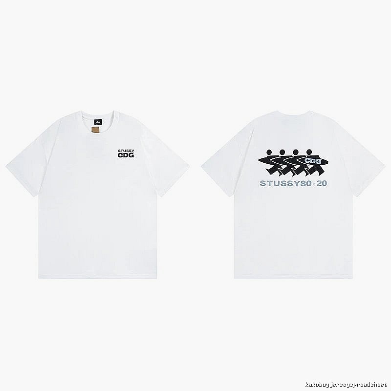 Stussy White Spider Graphic T-Shirt Clean Colorway Logo