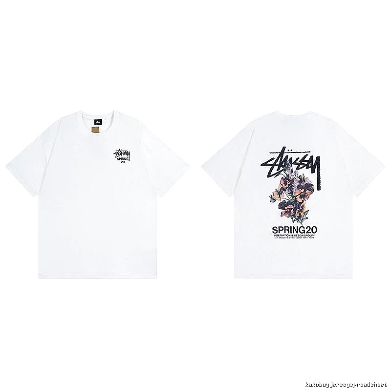 Stussy White Spider Graphic T-Shirt Gift Ready Logo