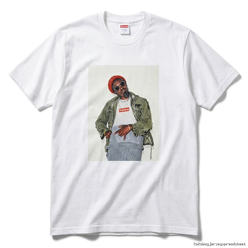 Supreme character print style white T-shirt