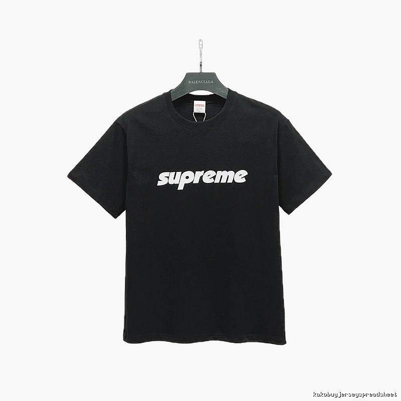 Supreme Classic Logo Street Style Black Short-sleeve T-shirt