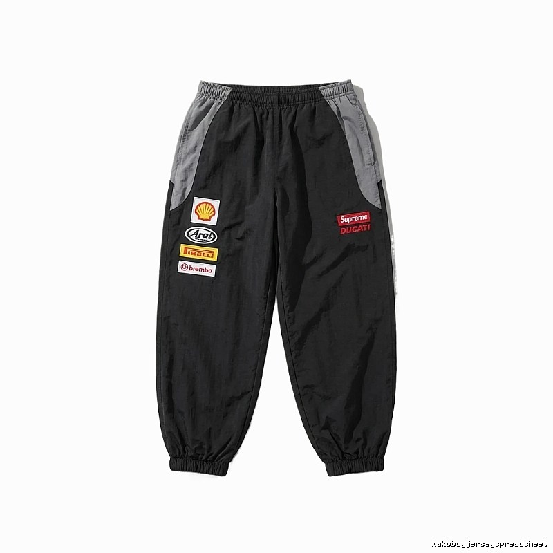 Supreme Co-branded Sporty Black Pants