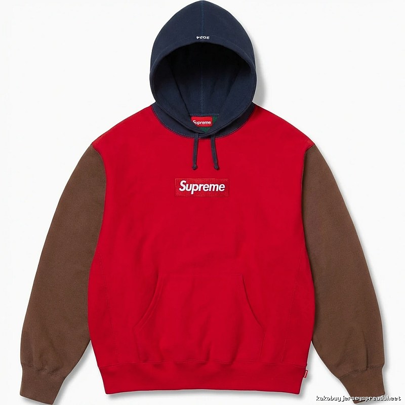 Supreme Color - Blocked Casual Style Sweatshirt