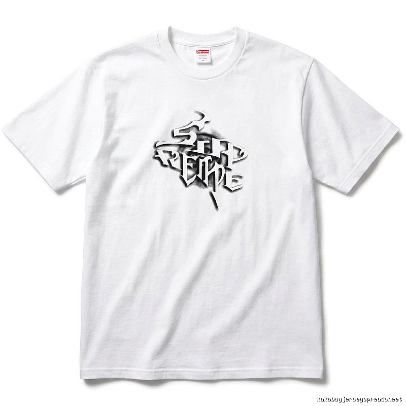 Supreme Gothic Style White T-shirt