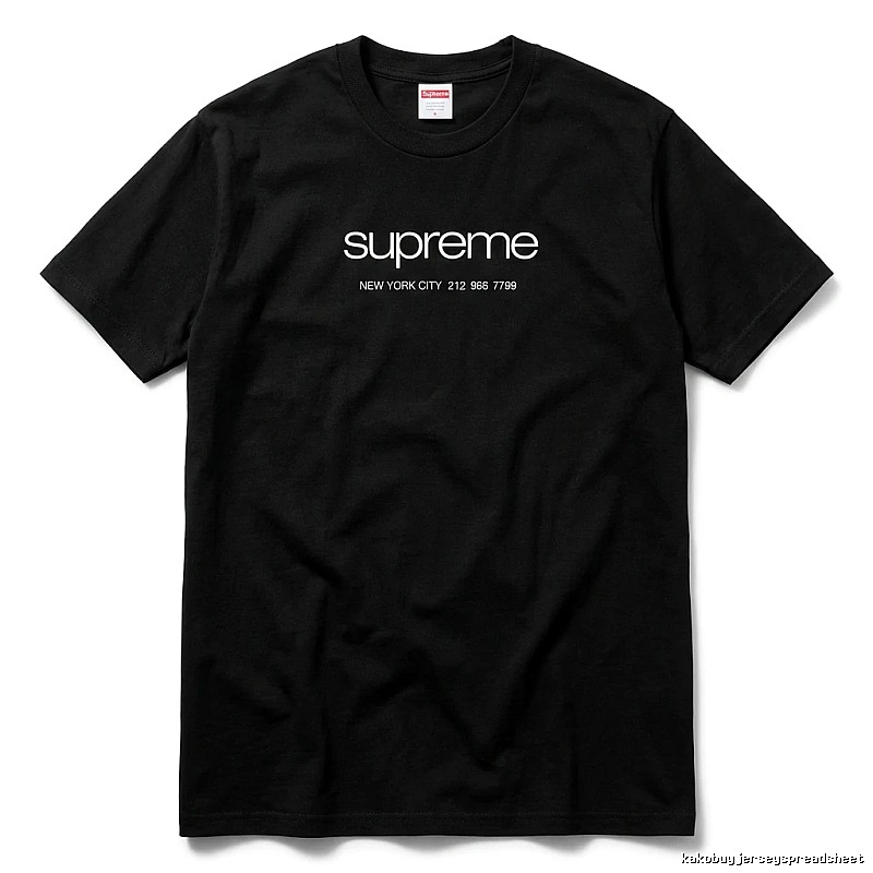 Supreme New York Style Black T-shirt