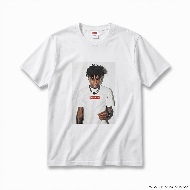 Supreme Portrait Print Style White T-shirt