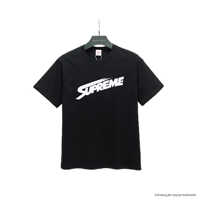 Supreme Printed Street-Style Black T-Shirt