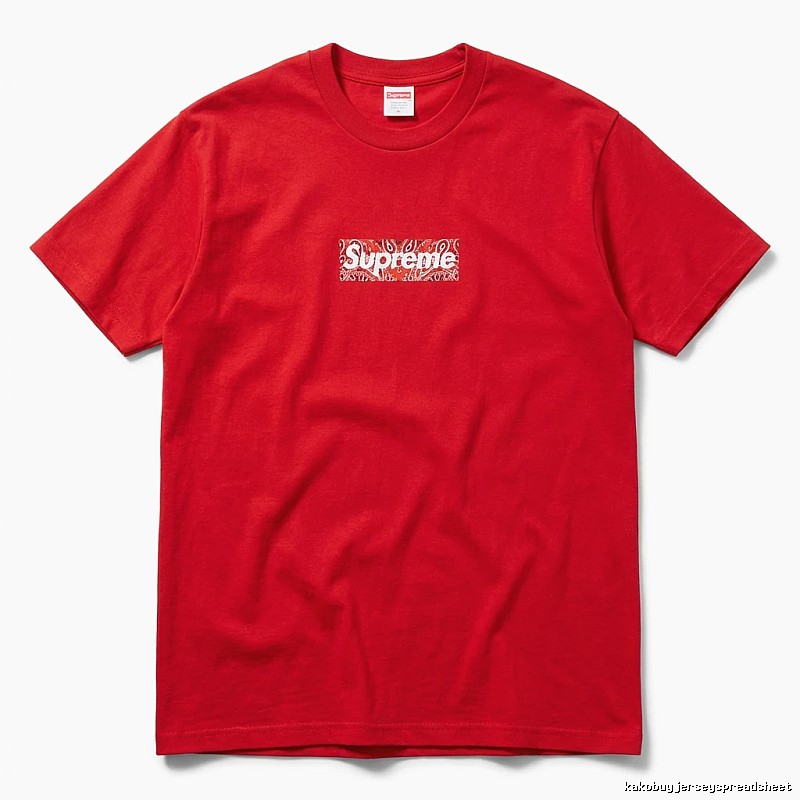 Supreme Printed Trendy Red T-shirt