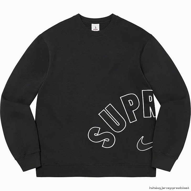 Supreme Resort Logo hoodie Gray Red Oversized with Premium Look