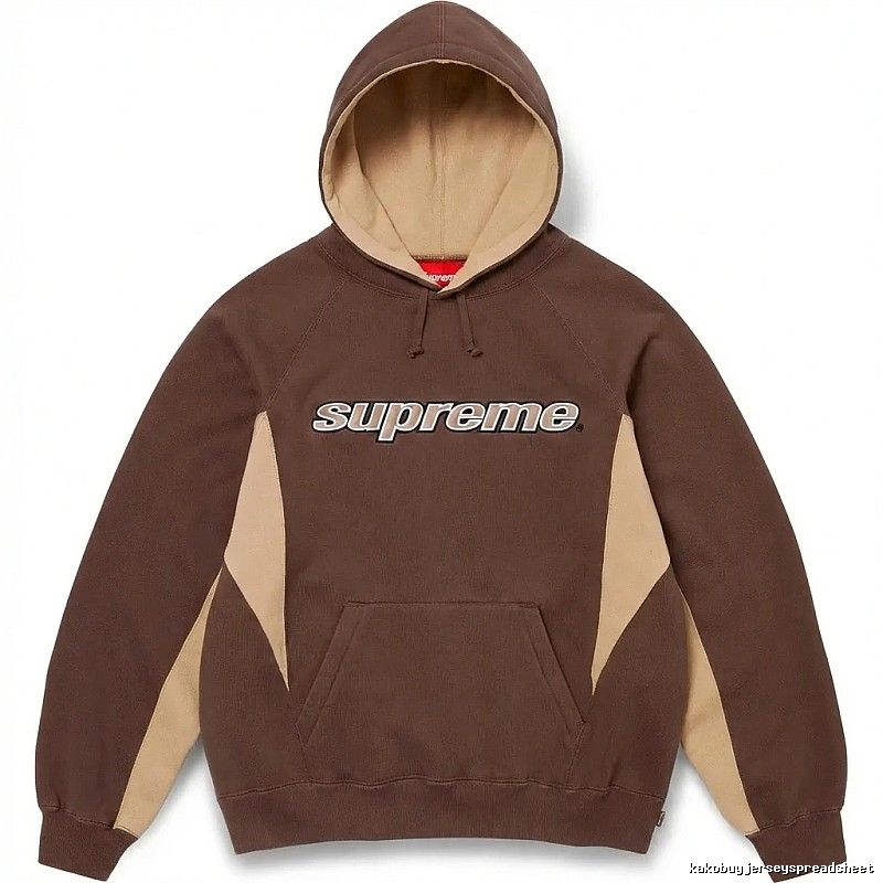 Supreme retro-style brown hoodie