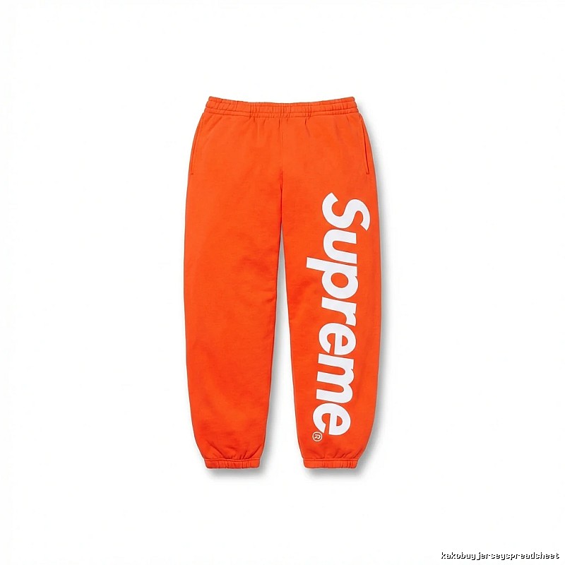 Supreme trendy brand orange sweatpants