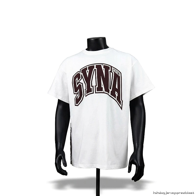 SynaWorld Alphabet Trend White T-shirt