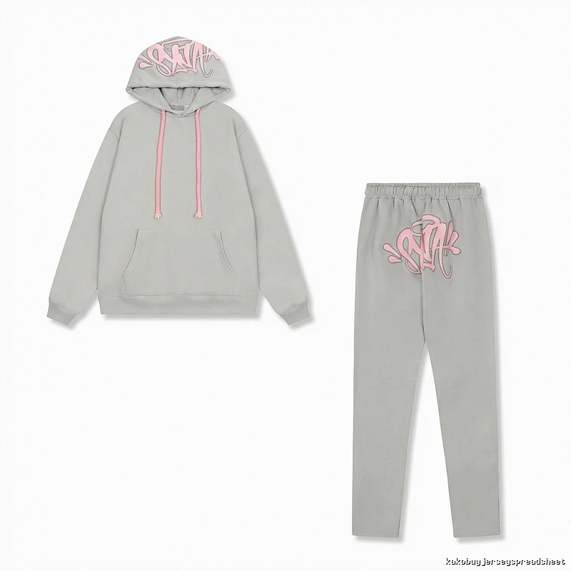 SynaWorld Graffiti Style Light Gray Suit