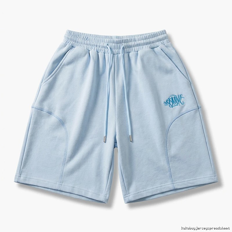 SynaWorld trendy brand light blue casual shorts