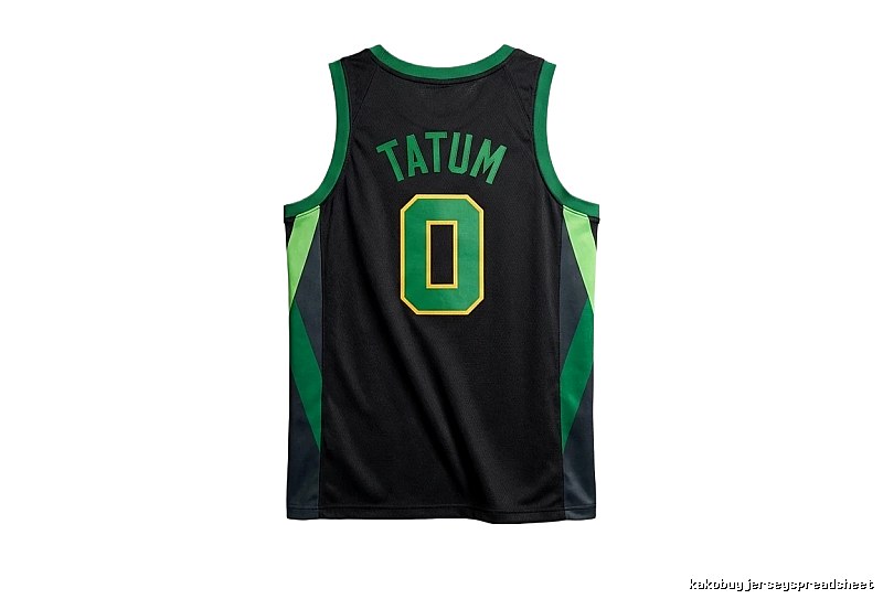 Tatum series black and green trendy brand jerseys