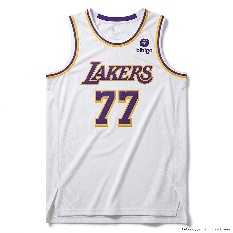 The No. 77 white basketball jersey of the Mavericks.