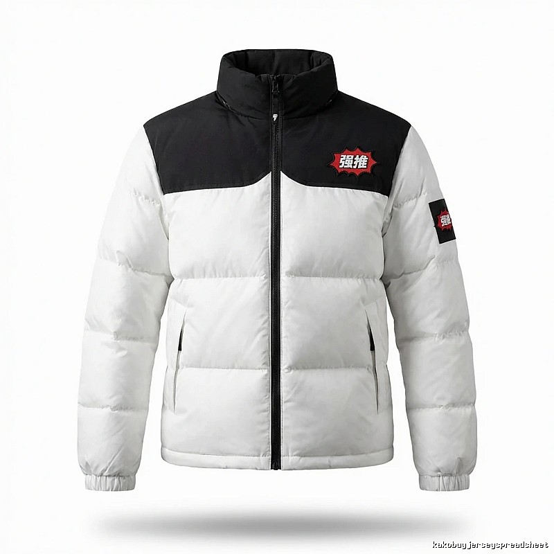 The North Face Black and White Trendy and Cool Down Jacket
