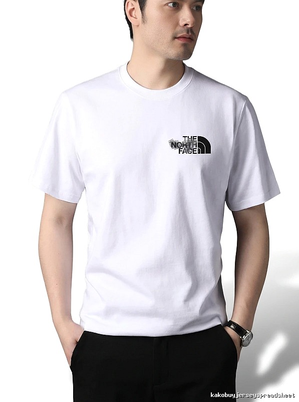 The North Face simple-style white T-shirt