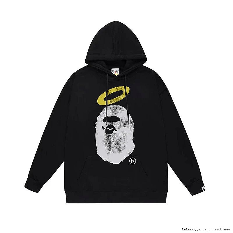 The trendy style of Bape sweatshirt in black.