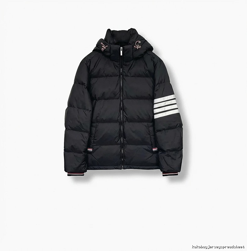 Thom Browne Four - Bar Classic Black Down Jacket