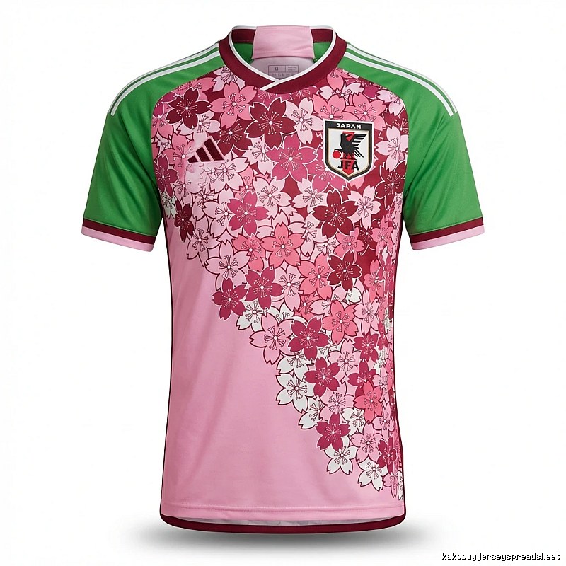 Tokyo Ghoul Cherry Blossom Style Pink and Green Jersey