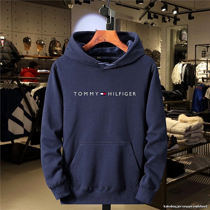 Tommy Hilfiger Navy Logo Hoodie Training Look