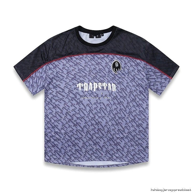 Trapstar Dark Purple and Black Short-sleeve