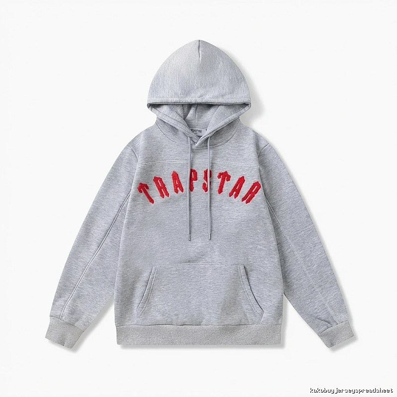 Trapstar Letter Style Grey Hoodie