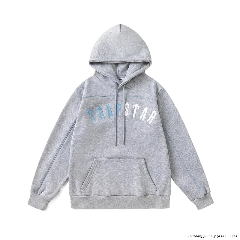 Trapstar Letter Trendy Cool Gray Sweatshirt