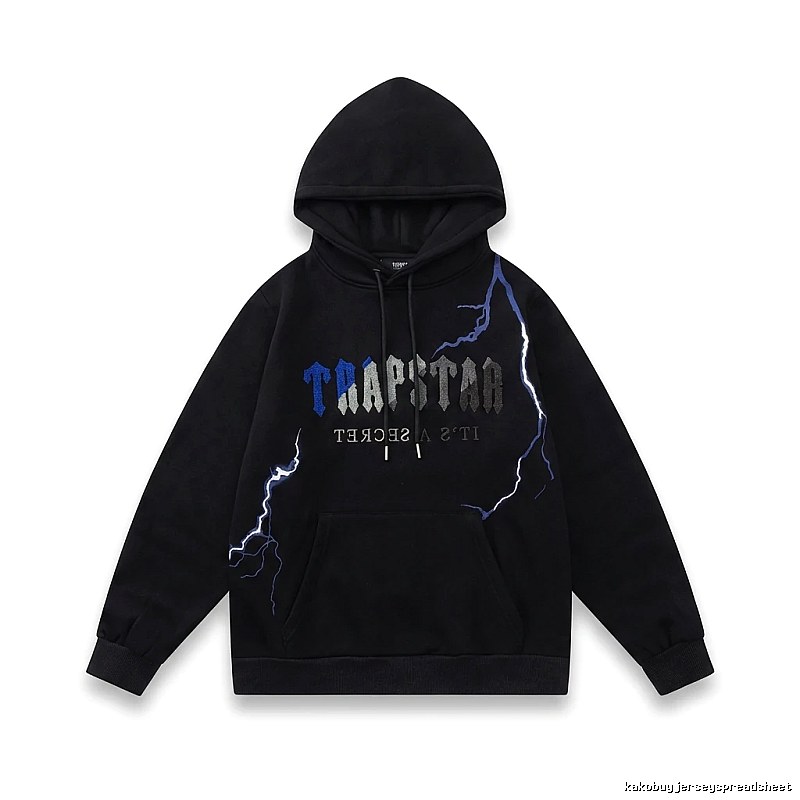 Trapstar Lightning Wind Black Hoodie