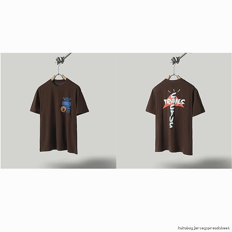 Travis Scott Cactus Graffiti Brown T-Shirt