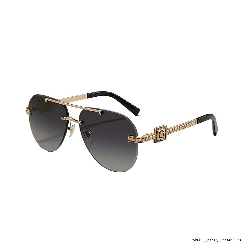 Versace Luxury Metal Black Sunglasses
