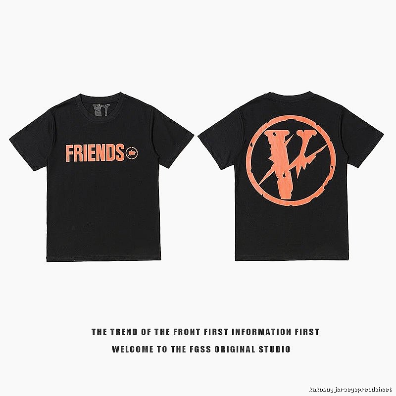 Vlone Monogram Logo T-shirt Black Purple Vlone for Layered Styling
