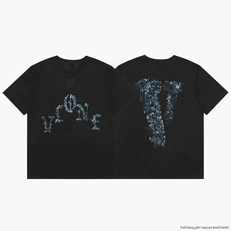 Vlone Skeleton Glow-in-the-Dark Black T-shirt