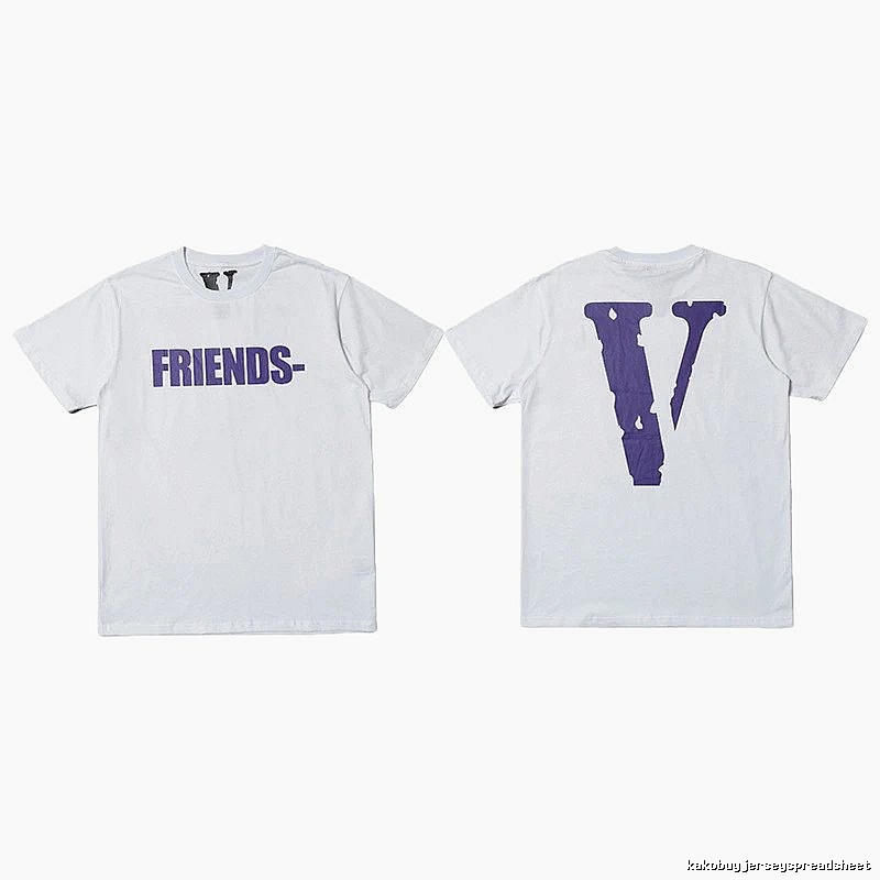 Vlone Streetwear Logo T-shirt Black Purple Vlone with Practical Shape