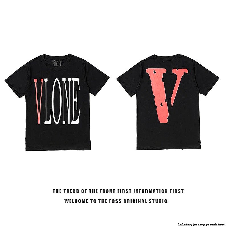 Vlone Summer Logo T-shirt Black Purple Vlone with Bold Graphic