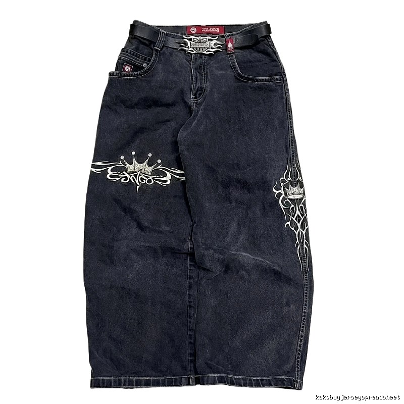 Y2K Crown Black Denim