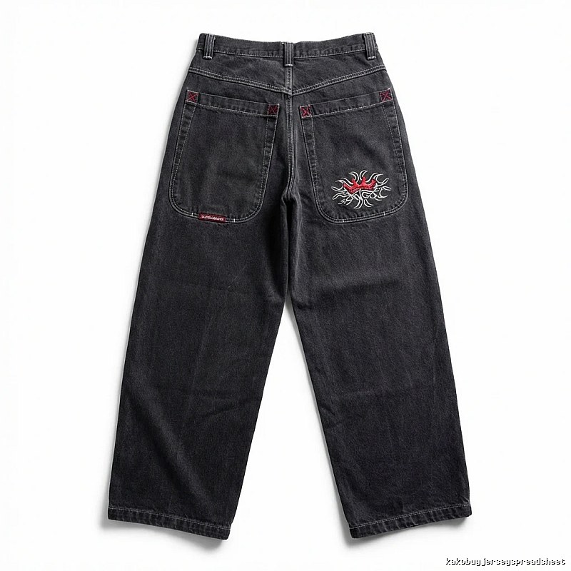 Y2K style retro black jeans