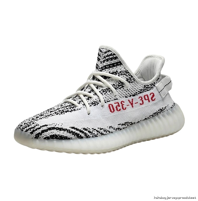 Yeezy 350 black and white trendy sports shoes