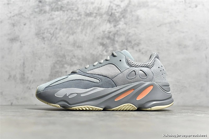 Yeezy Gray and Orange Chunky Runners Defined by Sock-Like Collar