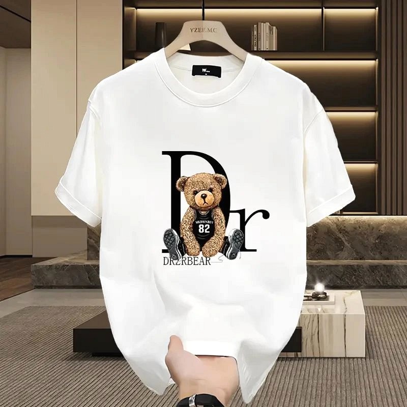 Dior Bear Graphic White T-Shirt Review: White vs Black — What the 230 g Long-Staple Cotton Does After Five Washes